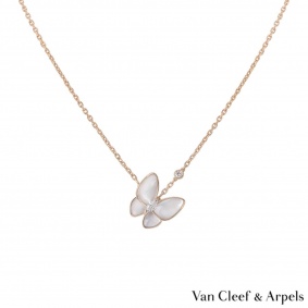 Van Cleef & Arpels Mother of Pearl & Diamond Fauna Pendant VCARO8FO00